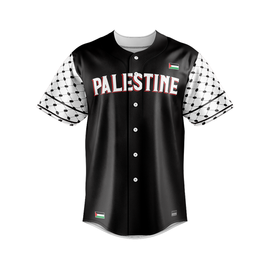 Palestine V1 Black Baseball Jersey